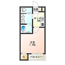 H-maison天下茶屋II  ｜ 大阪府大阪市西成区橘３丁目（賃貸アパート1K・1階・24.14㎡） その2