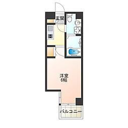 ティアラコートWEST 1Kの間取図画像