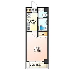 FDSFiore 1Kの間取図画像