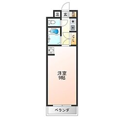 ビバリーヒルズ玉出西 ワンルームの間取図画像