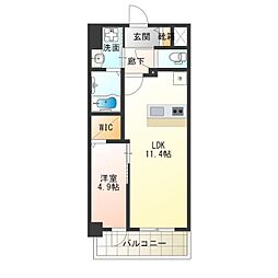KOUKENBLDG. 1LDKの間取図画像