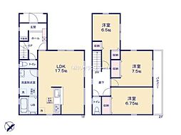 越谷市花田　1号棟/全4棟　新築戸建