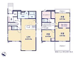 松伏町田中13期 1号棟/全2棟 新築戸建