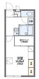 ノミヤマ 1階1Kの間取り