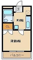 間取図画像 1K