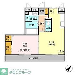 間取図画像 1LDK