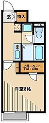 レオネクストフィロ前沢宿1 1Kの間取図画像