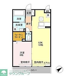 ミカサスカサ 1LDKの間取図画像
