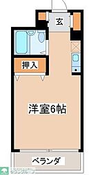 プラティーク中野野方 1Kの間取図画像