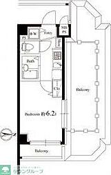WELT中野上鷺宮 1Kの間取図画像