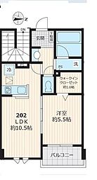 リバティ大泉学園 1LDKの間取図画像