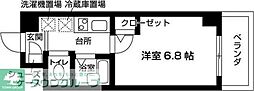 RESIDIA中野富士見台 1Kの間取図画像