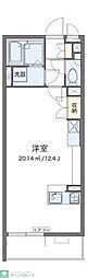 LEONEXTラベンダー ワンルームの間取図画像