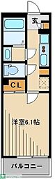 レオネクストグランツ藤23 1Kの間取図画像