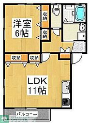 ドリームプラン・フミ 1LDKの間取図画像