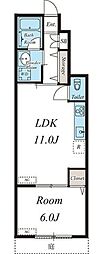 ブランノワール 1LDKの間取図画像