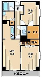 チェリーアベニュー 2SLDKの間取図画像