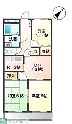 ノース・リッチ 3DKの間取図画像
