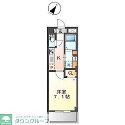 vivico -ヴィヴィコ- 1Kの間取図画像