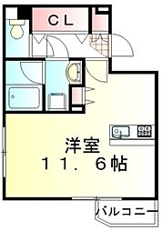 プレール・ドゥーク成増 ワンルームの間取図画像