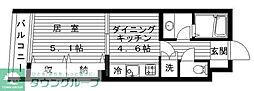 K-BLOOM 1DKの間取図画像