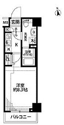 プレール・ドゥーク練馬中村橋 1Kの間取図画像