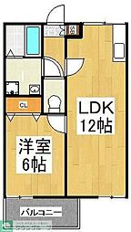 成増ハイム 1LDKの間取図画像
