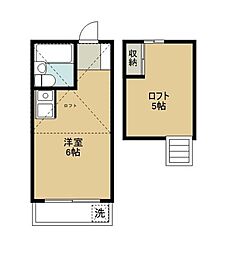 サンハイツアイハラ ワンルームの間取図画像