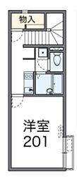 LEONEXTビラジョイア 1Kの間取図画像