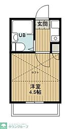 ライフピア高野台 1Kの間取図画像