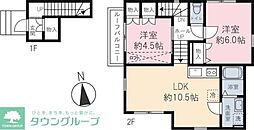 ユノス西大泉 2LDKの間取図画像