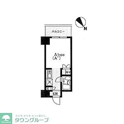 ドエルピュアネス 1Kの間取図画像
