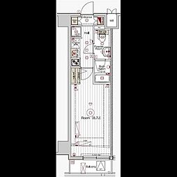 マキシブ桜台ベルグレード 1Kの間取図画像