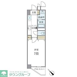 かりゆしビル 1Kの間取図画像