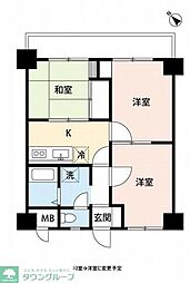 ビューハイツアルカンシェル 3Kの間取図画像