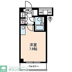 藤和シティコープ練馬 ワンルームの間取図画像