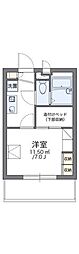 レオパレスロワジール 1Kの間取図画像