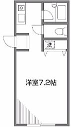 MODULOR都立家政 ワンルームの間取図画像