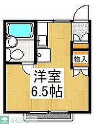 すみれハイツ ワンルームの間取図画像