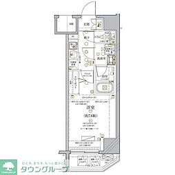 ディアレイシャス西武柳沢 6階1Kの間取り