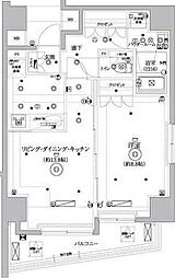セジョリ桜台駅前 10階1Kの間取り