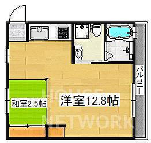 京都府京都市右京区西院四条畑町(賃貸マンション1R・3階・28.40㎡)の写真 その2