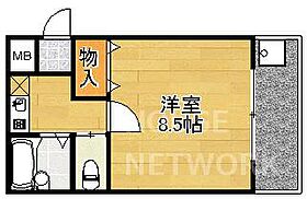 京都府京都市左京区田中門前町（賃貸マンション1K・2階・24.00㎡） その2