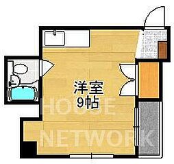 メゾン堀川 1Kの間取図画像