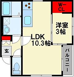 TRIOVE飯塚バスターミナル前 2階/-