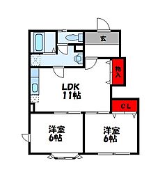 Rアベニール C 1階/-