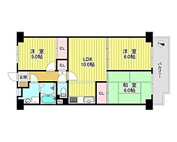 サニーハイツせんげん台 3LDKの間取図画像