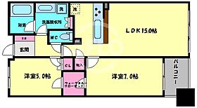 ライオンズ大坂高津公園グランフォート  ｜ 大阪府大阪市中央区中寺1丁目（賃貸マンション2LDK・5階・60.00㎡） その2