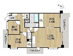 間取図画像 2SLDK