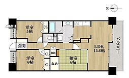 NDSマンション小碓 3LDKの間取図画像